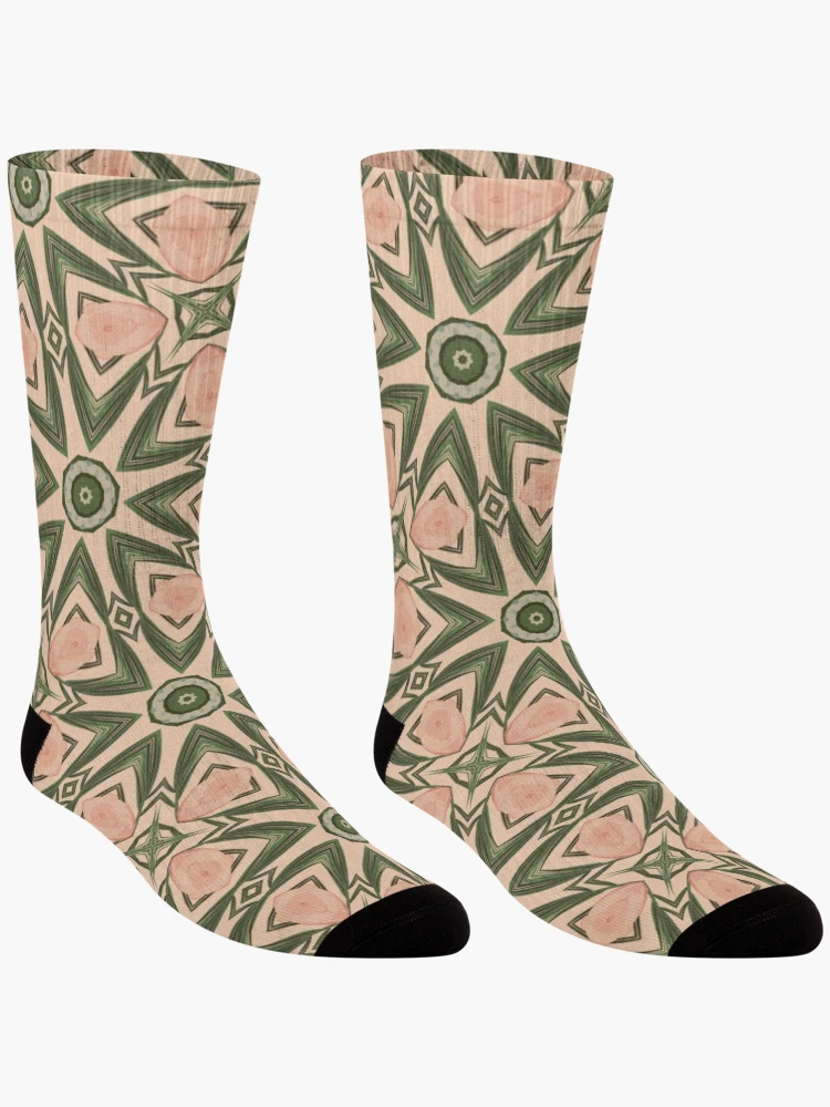 Thumbnail 3 of 5, Socks, Exploding Stars - Abstract Geometric Seamless Pattern designed and sold by FlawlessPattern.