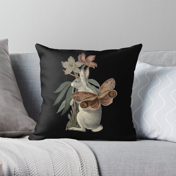 Papilio Jackalope Throw Pillow