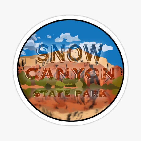 Snow Canyon State Park Utah Sticker