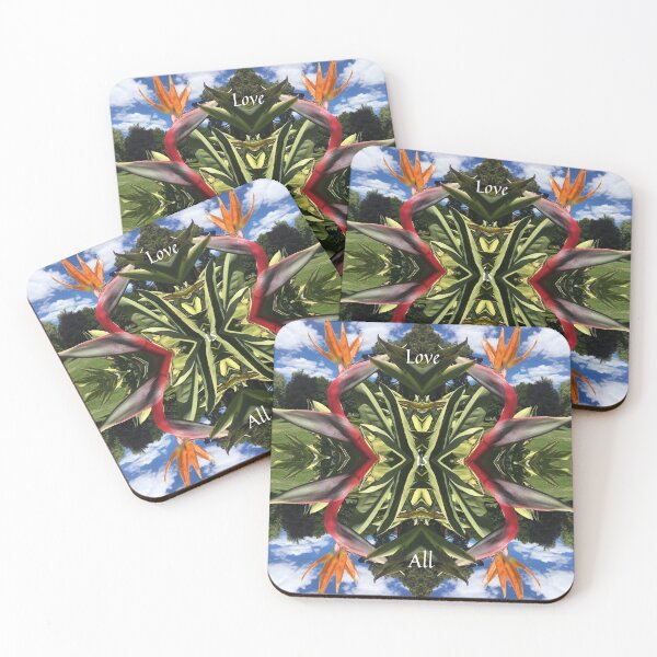 Item preview, Botanical, Divine - Strelitzias, Birds of Paradise, Orange, Scarlet and Emerald under Blue Skies designed and sold by RoseAromas.