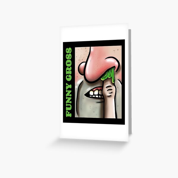 Nose Picker Birthday Card 