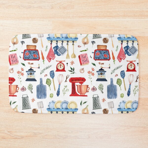 Item preview, Rustic Hand Painted Country Kitchen Pattern designed and sold by Laura Lise Wong.