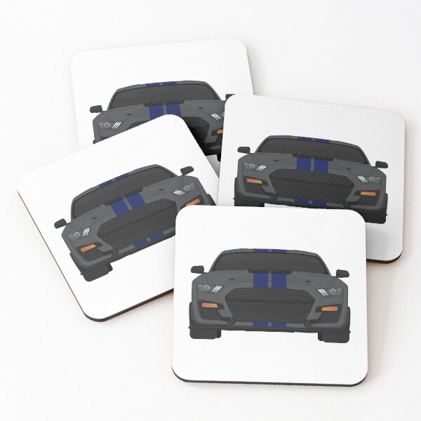 Item preview, Shelby GT500 2020 Magnetic + Kona-blue Stripes designed and sold by VenZolic.
