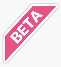 Beta Ribbon Sticker