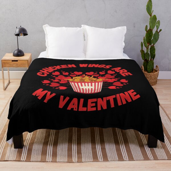 Item preview, CHICKEN WINGS ARE MY VALENTINE designed and sold by LiveAndGlow.