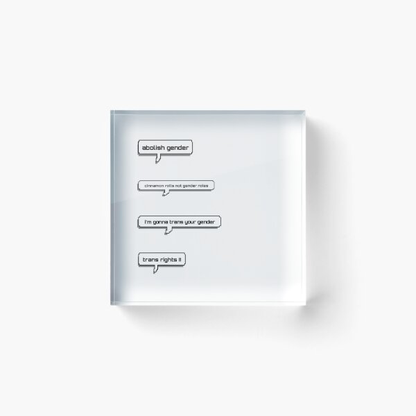 Item preview, gender text bubbles designed and sold by wordswithfonts.