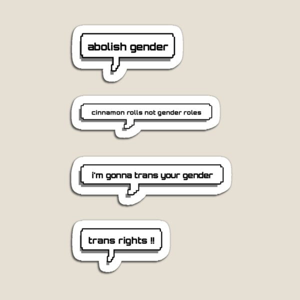 Item preview, gender text bubbles designed and sold by wordswithfonts.