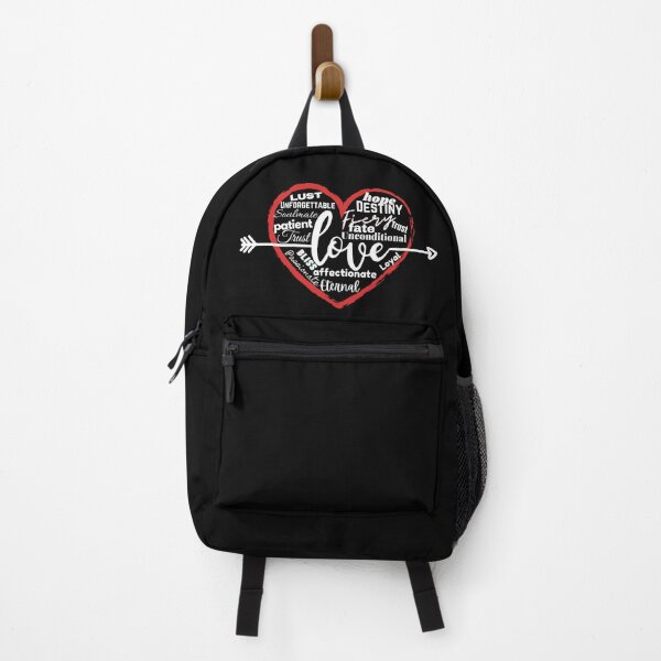 Item preview, Love Word Cloud in Heart with Arrow White Text designed and sold by JEL-Designs.