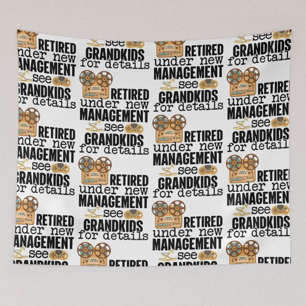 Item preview, Retired Under New Management See Grandkids For Details designed and sold by GravitiTees.