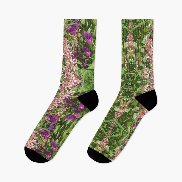 Item preview, Honey Bees Murmuring Midst the Magenta Foxglove Green Garden designed and sold by RoseAromas.