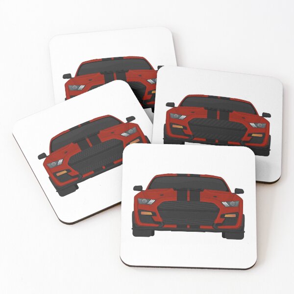 Item preview, Shelby GT500 2020 Rapid-Red + Black Stripes designed and sold by VenZolic.