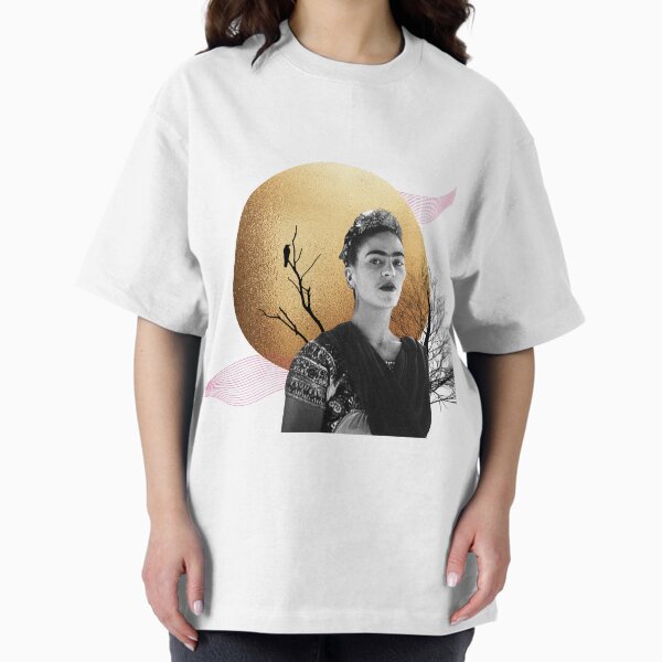 Aperçu de l'œuvre Frida Kahlo, fleurs, oiseau et soleil de cuivre créée et vendue par Adriana C (All about Frida).