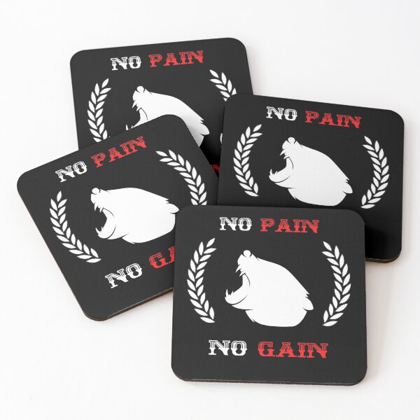 Item preview, No pain no gain bear designed and sold by kocakashop.