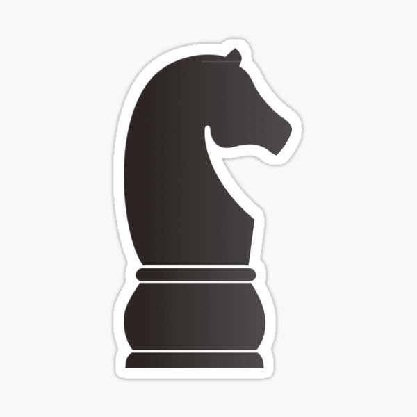 Knight Chess Piece Decal #1 2x3.5 Choose Color 