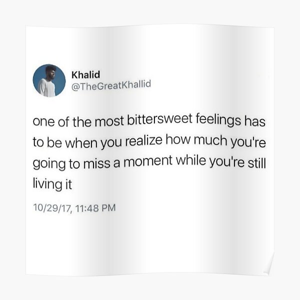 "Bittersweet Feeling" Poster by JulianaYarris Redbubble