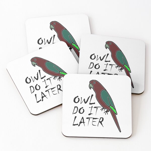 Item preview, OWL DO IT LATER Sticker designed and sold by Shop us .