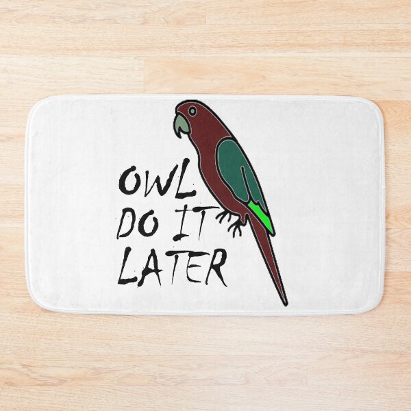 Item preview, OWL DO IT LATER Sticker designed and sold by Shop us .