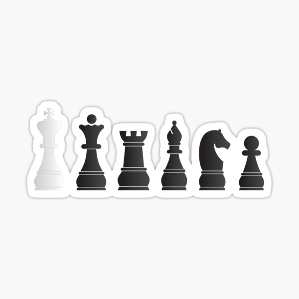 Chess Piece White Rook Chess Club Rook White Chess Castle Sticker for Sale  by Minnesnowta
