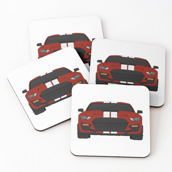 Item preview, Shelby GT500 2020 Rapid-Red + White Stripes designed and sold by VenZolic.