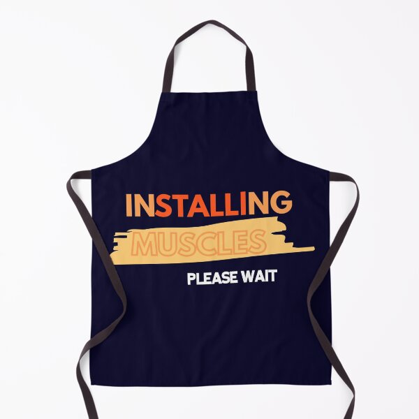 Item preview, Installing Muscles please wait gift for training partner for sport lovers gym clothing and accessories designed and sold by 4DN4NE.