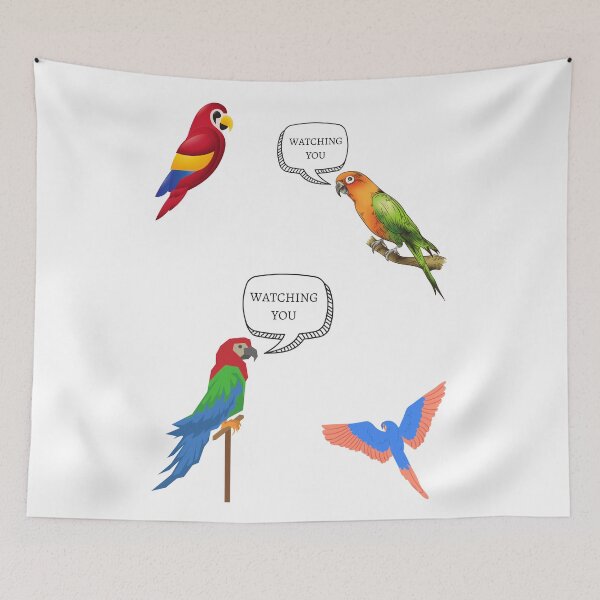 Item preview, Parrot Watching You designed and sold by MillenaryShop.