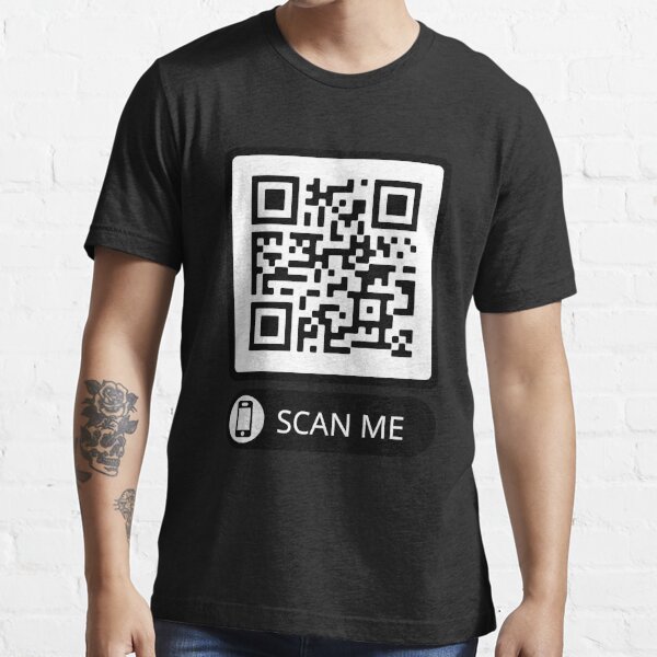 Rick Roll Your Friends! QR code that links to Rick Astley's “Never Gonna  Give You Up”  music video Essential T-Shirt for Sale by ApexFibers