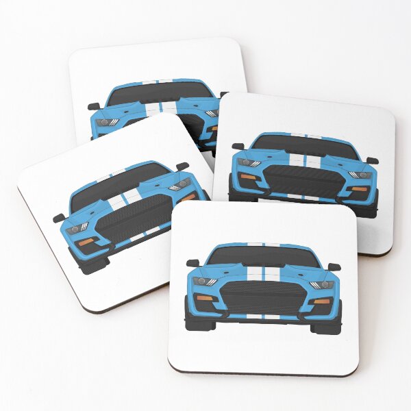 Item preview, Shelby GT500 2020 Velocity-Blue + White Stripes designed and sold by VenZolic.