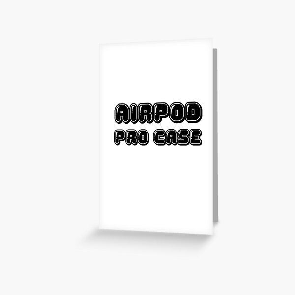 AirPod Pro Case White Greeting Card