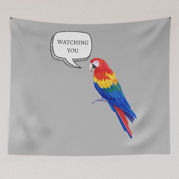 Item preview, Parrot Watching You designed and sold by MillenaryShop.
