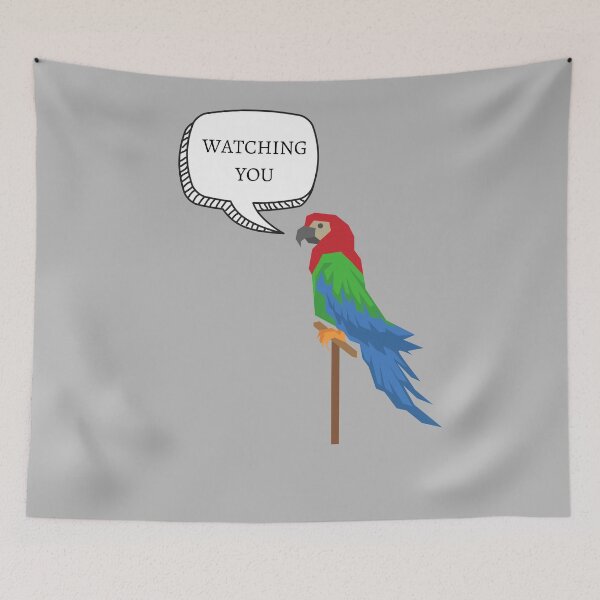 Item preview, Parrot Watching You designed and sold by MillenaryShop.