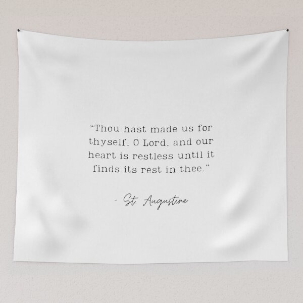 Item preview, St. Augustine Quote designed and sold by KatrinElise.