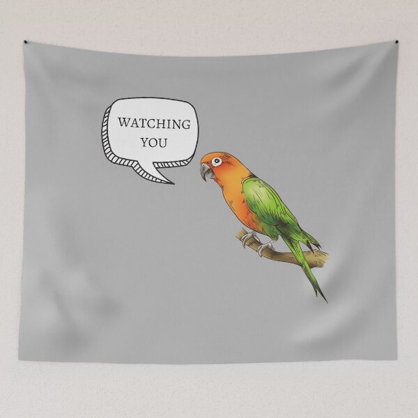 Item preview, Parrot Watching You designed and sold by MillenaryShop.