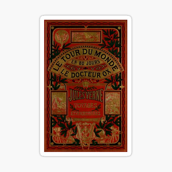 Jules Verne Around The World In Eighty Days Sticker