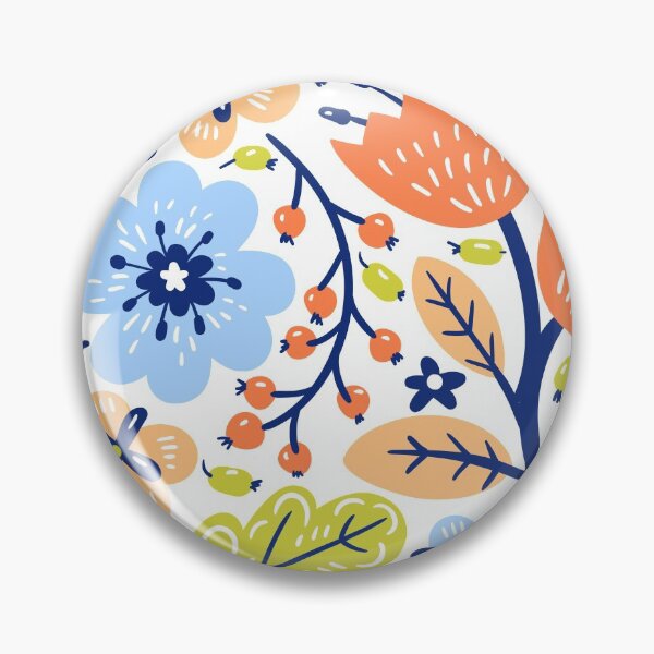 Item preview, Light blue floral pattern  designed and sold by VivaGul.