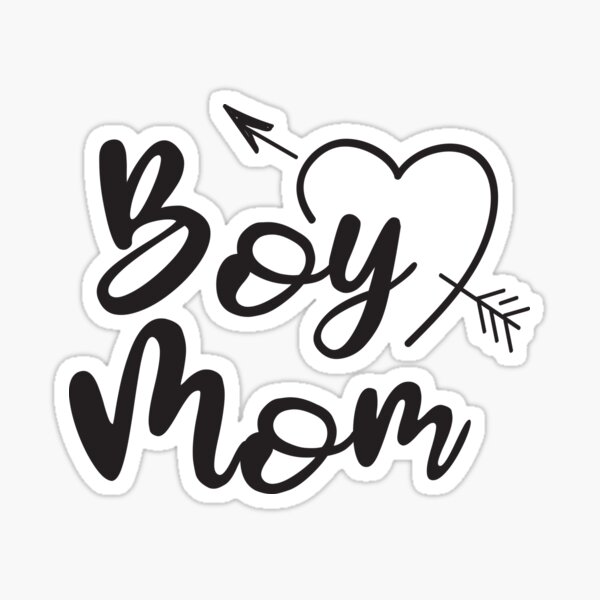 Boy Mom Sticker for Sale by ZefirDesign