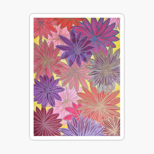 metalhead floral Sticker