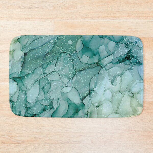 Item preview, Dark Green and tan abstract 221 alcohol ink painting by Herzart designed and sold by herzart.