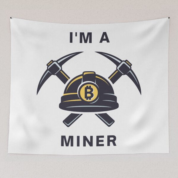Item preview,  I'm A Bitcoin Miner designed and sold by OlympusMons.