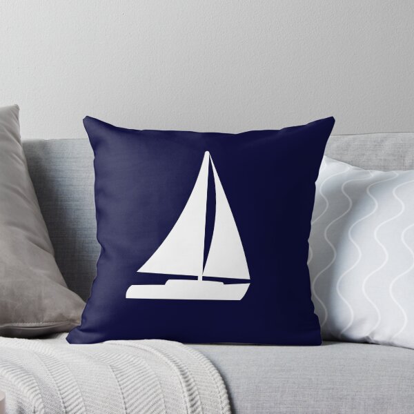 Item preview, Sailboat Silhouette On Navy Blue designed and sold by rewstudio.