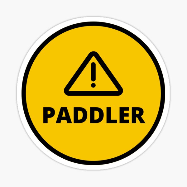 Paddler Danger! Sticker