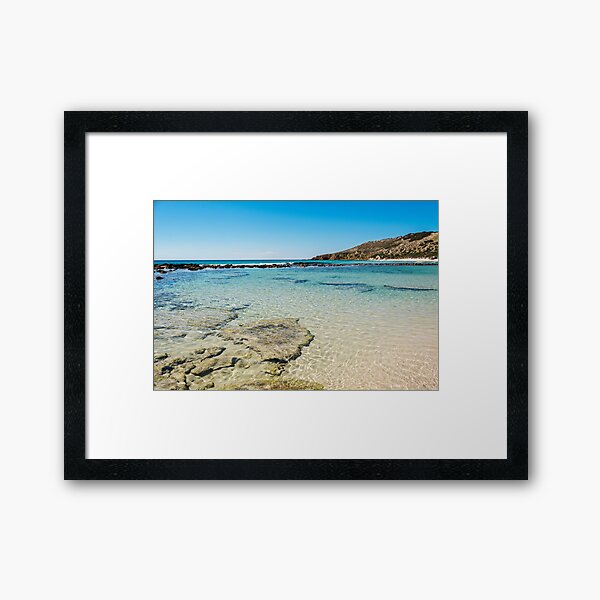 Calm Blue Ocean Kangaroo Island Australia Framed Art Print