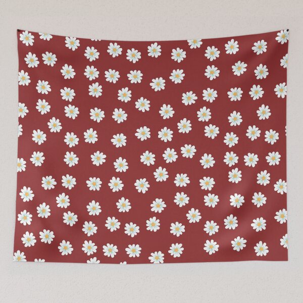 Item preview, White Flower Minimalistic Pattern designed and sold by ClearThoughts.