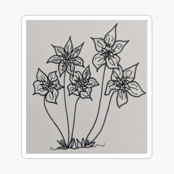 quattro posies Sticker