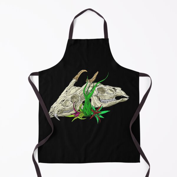 Item preview, Muntjac Deer Skull Pair Design in Color designed and sold by TinkerandBone.