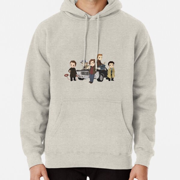 Supernatural Cartoon Design Pullover Hoodie