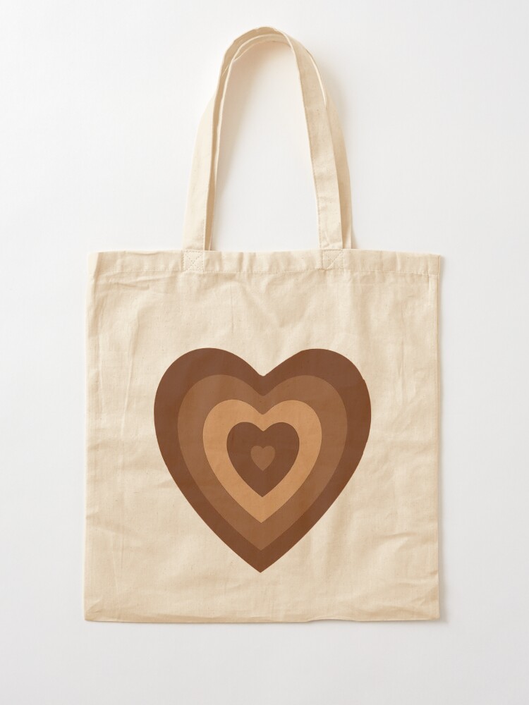 Brown Heart Y2K Aesthetic Tote Bag for Sale by Freshfroot