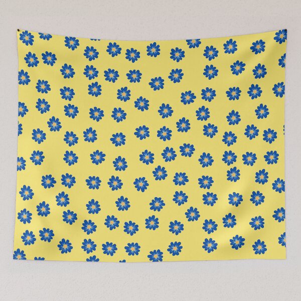 Item preview, Blue Flower Minimalistic Pattern designed and sold by ClearThoughts.