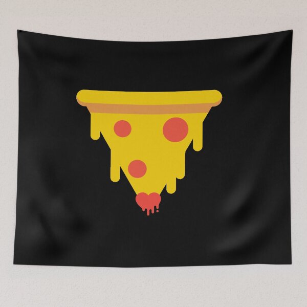 Item preview, Cheesy Pizza Drip Pepperoni Heart Love Slice designed and sold by hempress.