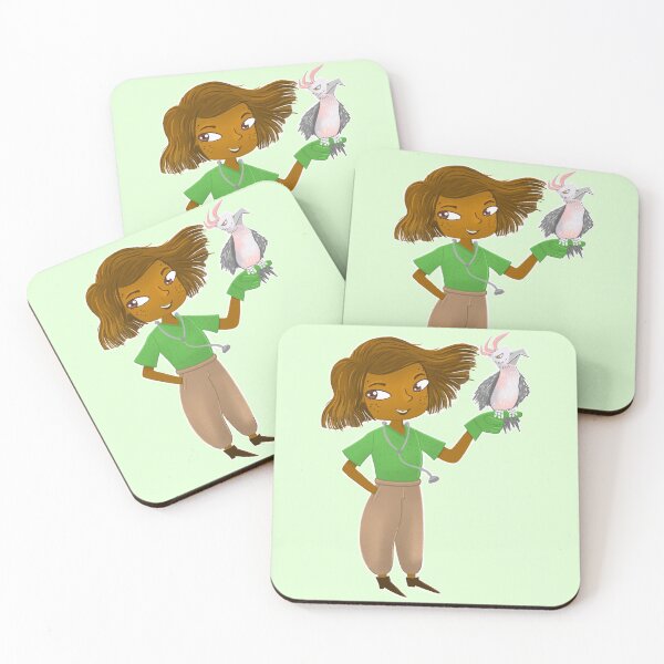 Item preview, Young Vet Girl with an angryish bird designed and sold by jasmineberry.