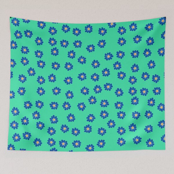 Item preview, Blue Flower Minimalistic Pattern designed and sold by ClearThoughts.